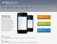 Tablet Screenshot of medhelperapp.com